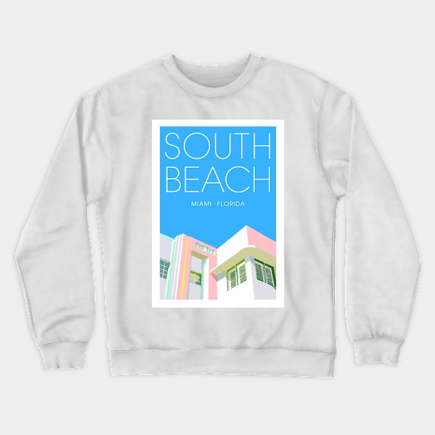 South Beach Crewneck Sweatshirt by markvickers41